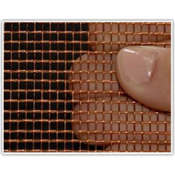 Malla de alambre tejida de latón en material de cobre